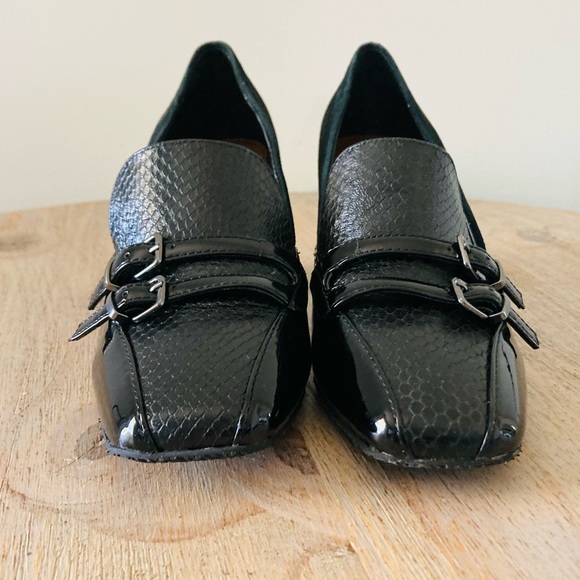 Donald j. Pliner Camden Black Dress block pump Heels size 6 - Picture 3 of 12